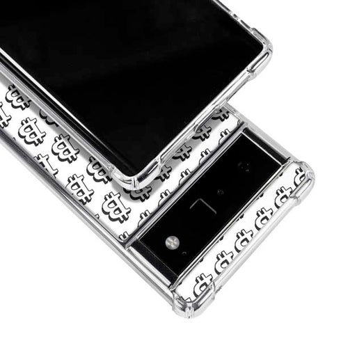 Bitcoin Pattern Google Pixel 6 Clear Case